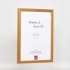 Efektní dřevěný rám profil 33 dub 10x10 cm antireflexní sklo