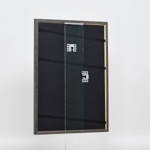 Efektní rám z masivního dřeva profil 25 zelený 10x10 cm akrylové sklo