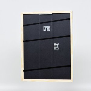 Efektní dřevěný rám profil 32 modrý 10x10 cm muzejní sklo
