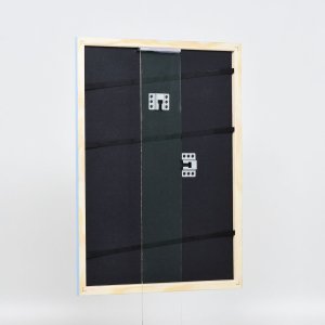 Efektní dřevěný rám profil 32 modrý 10x10 cm muzejní sklo