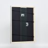Efektní dřevěný rámový profil 32 šedomodré muzejní sklo 10x10 cm