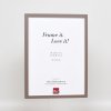 Efektní dřevěný rám profil 35 hnědý 10x10 cm normální sklo + distanční rámeček