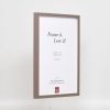 Efektní dřevěný rám profil 35 hnědý 10x10 cm normální sklo + distanční rámeček