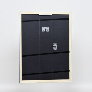 Efektní dřevěný rám profil 89 modrý 10x10 cm muzejní sklo