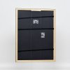 Efektní dřevěný rám profil 2070 normální sklo 10x10 cm zlatý
