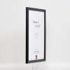 Efektní dřevěný rám profil 2070 muzejní sklo 10x10 cm černý