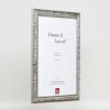 Efektní dřevěný rám profil 94 stříbrný 10x10 cm akrylové sklo