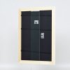 Efektní dřevěný barokní rám profil 37 bílý 10x10 cm muzejní sklo