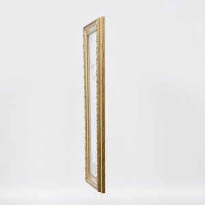 Efekt dřevěný barokní rám profil 37 antické stříbro 10x10 cm muzejní sklo