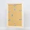 Efektní rám na obrazy z masivního dřeva 2240 bílý 10x10 cm normální sklo