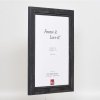 Efektní rám na obrazy z masivního dřeva 2240 černý 10x10 cm antireflexní sklo