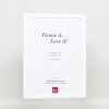 Efektní dřevěný rám profil 2210 bílý 10x15 cm antireflexní sklo
