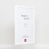 Efektní dřevěný rám profil 2210 bílý 10x15 cm antireflexní sklo