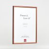 Efektní dřevěný rámový profil 23 červený 10x15 cm antireflexní sklo