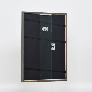 Efektní rám z masivního dřeva profil 25 modrý 10x15 cm čiré sklo