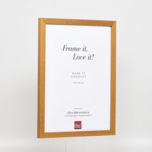Efektní dřevěný rám profil 33 dub 10x15 cm antireflexní sklo