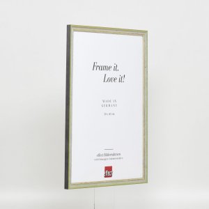 Efektní rám z masivního dřeva profil 25 zelený 10x15 cm akrylové sklo