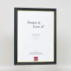 Efektní dřevěný rámový profil 21 modrý 10x15 cm antireflexní sklo