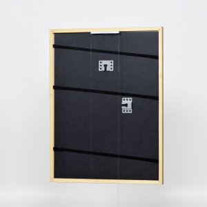 Efektní rám z masivního dřeva profil 22 hnědozlatý 10x15 cm muzejní sklo