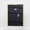 Efektní rám z masivního dřeva profil 22 hnědozlatý 10x15 cm muzejní sklo