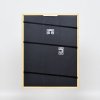 Efektní rám z masivního dřeva profil 22 hnědozlatý 10x15 cm muzejní sklo
