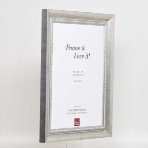 Efektní rám z masivního dřeva profil 28 stříbrný 10x15 cm akrylové sklo