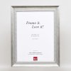 Efektní rám z masivního dřeva profil 28 stříbrný 10x15 cm akrylové sklo