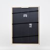 Efektní dřevěný rám profil 23 červený 10,5x14,8 cm čiré sklo