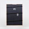 Efektní dřevěný rám profil 23 červený 10,5x14,8 cm čiré sklo