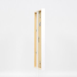 Efektní dřevěný rám profil 35 bílý 10,5x14,8 cm normální sklo