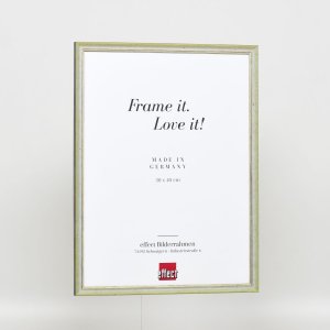 Efektní rám z masivního dřeva profil 25 zelený 10,5x14,8 cm čiré sklo