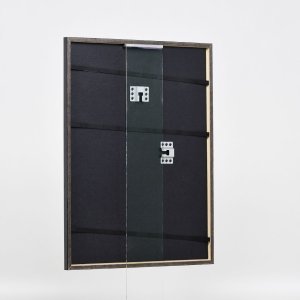 Efektní dřevěný rám profil 23 modrý 10,5x14,8 cm antireflexní sklo