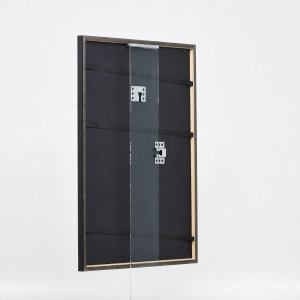 Efektní dřevěný rám profil 23 modrý 10,5x14,8 cm antireflexní sklo