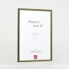 Efektní dřevěný rám profil 23 zelený 10,5x14,8 cm antireflexní sklo
