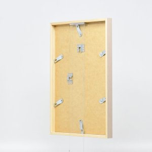 Efektní dřevěný rám profil 35 světle hnědý 10,5x14,8 cm antireflexní sklo
