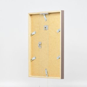 Efektní dřevěný rám profil 35 hnědý 10,5x14,8 cm antireflexní sklo