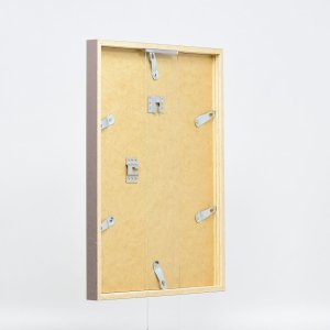 Efektní dřevěný rám profil 35 hnědý 10,5x14,8 cm antireflexní sklo
