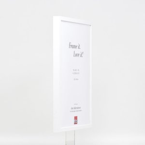 Efektní dřevěný rámový profil 35 bílý 10,5x14,8 cm antireflexní sklo