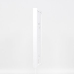Efektní dřevěný rámový profil 35 bílý 10,5x14,8 cm antireflexní sklo