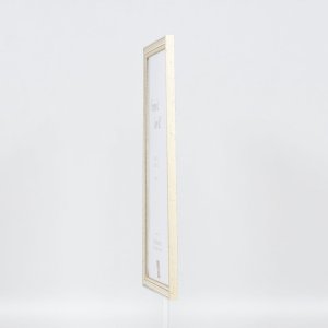 Efektní dřevěný rám profil 38 bílý 10,5x14,8 cm normální sklo