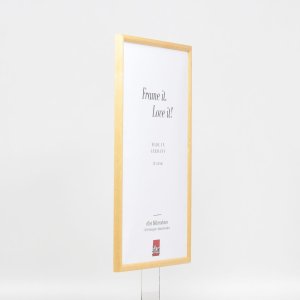 Efektní rám z masivního dřeva profil 20 jedle zelená 10,5x14,8 cm muzejní sklo