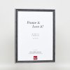 Efektní dřevěný rámový profil 38 šedý 10,5x14,8 cm antireflexní sklo