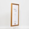 Efektní dřevěný rám profil 33 dub 10,5x14,8 cm normální sklo