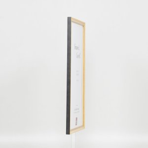 Efektní rám z masivního dřeva profil 25 žlutý 10,5x14,8 cm akrylové sklo