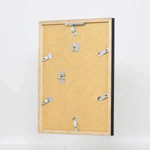 Efektní dřevěný rám profil 33 černý 10,5x14,8 cm antireflexní sklo