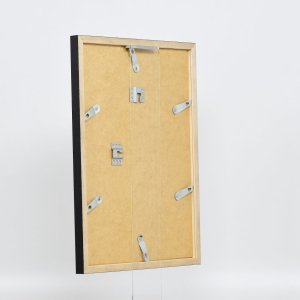 Efektní dřevěný rám profil 33 černý 10,5x14,8 cm antireflexní sklo