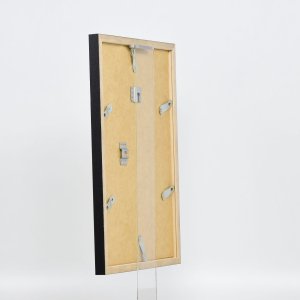 Efektní dřevěný rám profil 33 černý 10,5x14,8 cm antireflexní sklo