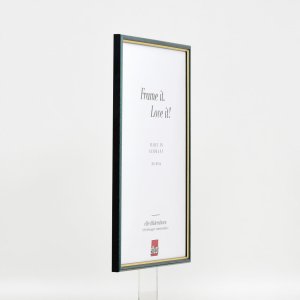 Efektní dřevěný rám profil 23 modrý 10,5x14,8 cm muzejní sklo