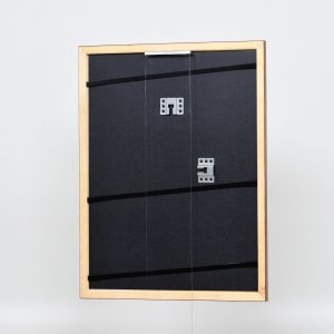 Efektní dřevěný rám profil 89 tmavě hnědý 10,5x14,8 cm antireflexní sklo