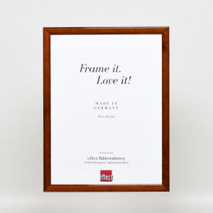 Efektní dřevěný rám profil 89 tmavě hnědý 10,5x14,8 cm antireflexní sklo